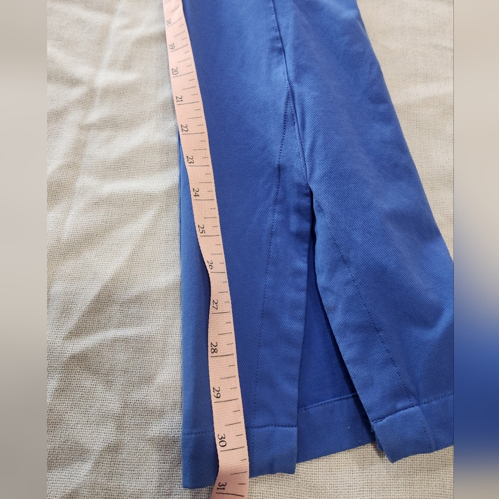 Free People Bright Blue Trousers- Slit Pant Leg Sz XS - Picture 9 of 13